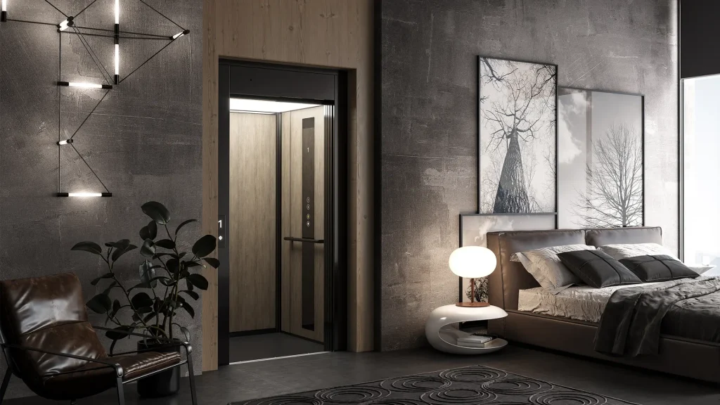 Platform lift Singapore installed in a residential building
